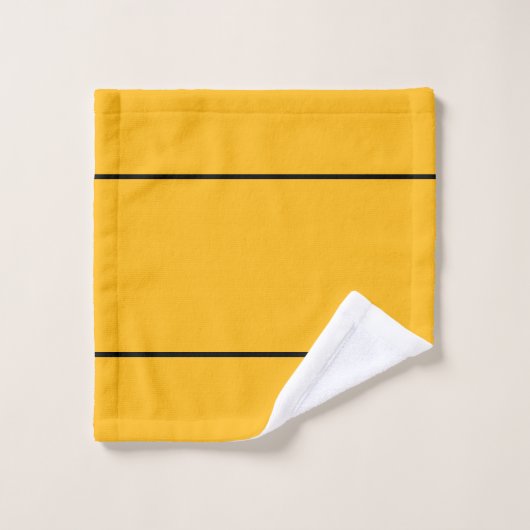 Royal Gold Black Stripes Bad Handdoek (Wasdoekje)