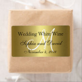 Royal Gold Black Weduwen Wine Label Monogram (Insitu)