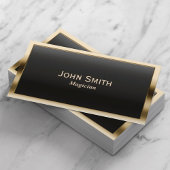 Royal Gold Border Magicien Visitekaartje