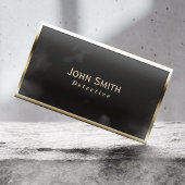 Royal Gold Border rechercheur Visitekaartje