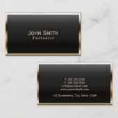 Royal Gold Border Tattoo Art Visitekaartje (Voorkant / Achterkant)