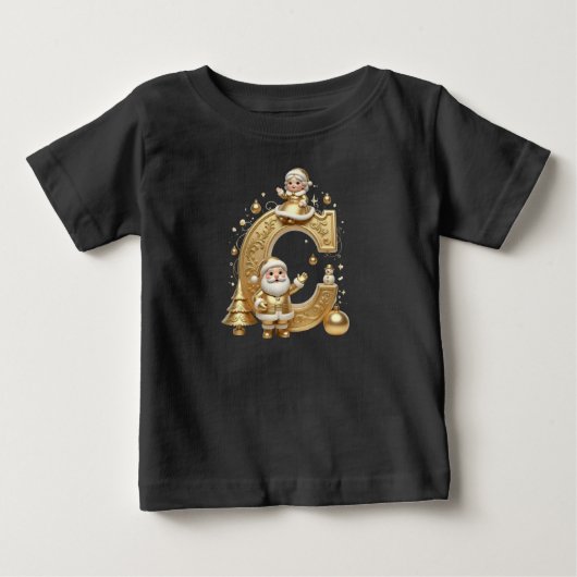 Royal Gold C Santa Toddler Jersey Tee (Voorkant)