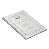 Royal Gold Crest Lush Greenery Weddingplanner Notitieboek (Rechterzijde)