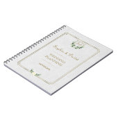 Royal Gold Crest Lush Greenery Weddingplanner Notitieboek (Linkerzijde)