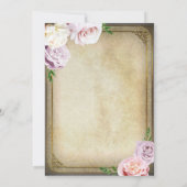  Royal Gold Crown Floral Vrijgezellenfeest Kaart (Achterkant)