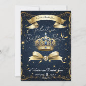 Royal Gold Crown Verjaardag | Luxe viering Kaart (Voorkant)