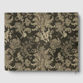 Royal Gold Damask Trouwgastenboek Gastenboek (Achterkant)