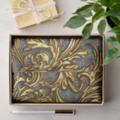 Royal Gold en Cyan Celtic Damask Tissuepapier (Geschenk)