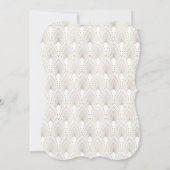 Royal Gold Fleur-de-lis Art Deco Nieuwjaar Kaart (Achterkant)