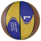 Royal Gold gepersonaliseerde basketbal (Verticaal)