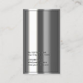 Royal Gold Label Chrome Metal Watch Visitekaartje (Achterkant)