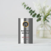 Royal Gold Label Chrome Metal Watch Visitekaartje (Staand voorkant)