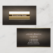 Royal Gold Label Lawyer/Attorney Visitekaartje (Voorkant / Achterkant)