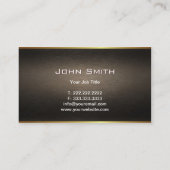 Royal Gold Label Lawyer/Attorney Visitekaartje (Achterkant)