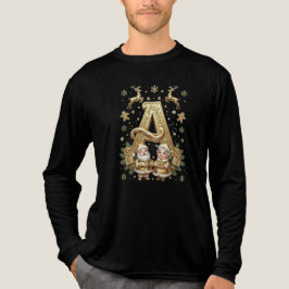 Royal Gold Letter A Luxury Tri-blend Shirt