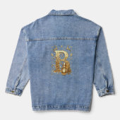 Royal Gold Letter B Luxury Snowman Denim Jacket (Achterkant)