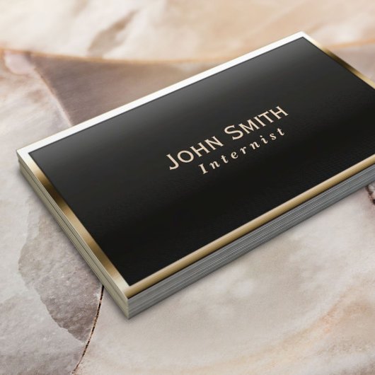 Royal Gold Lijst Internist Medisch Visitekaartje