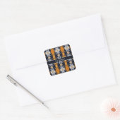 Royal Gold, op maat Vierkante Sticker (Envelop)