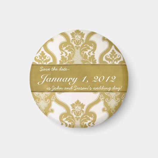 Royal Gold "Save the Date" Magneten (Voorkant)