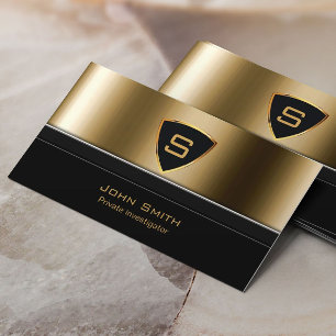 Royal Gold Shield Investigation Visitekaartje