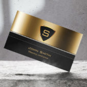 Royal Gold Shield Masonry-contractant Visitekaartj Visitekaartje