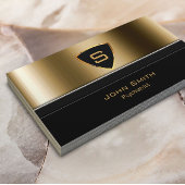 Royal Gold Shield Psychiater Visitekaartje