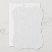 Royal Gold White Art Deco Monogram Baptisme Kaart (Achterkant)