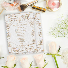 Royal Gold White Great Gatsby Vrijgezellenfeest ui Kaart