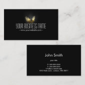 Royal Gold Wings in het donkere Visitekaartje (Voorkant / Achterkant)