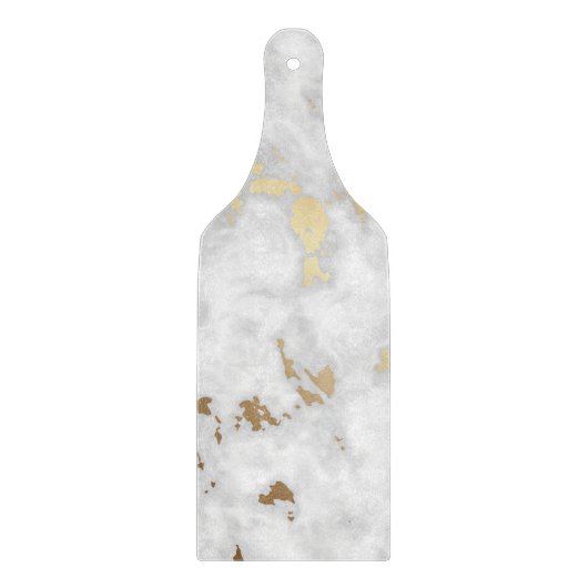 Royal Gold wit Marmer ontwerp Snijplank (Voorkant)