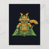 Royal Golden Corn Samurai Commander Illustration Briefkaart (Voorkant)