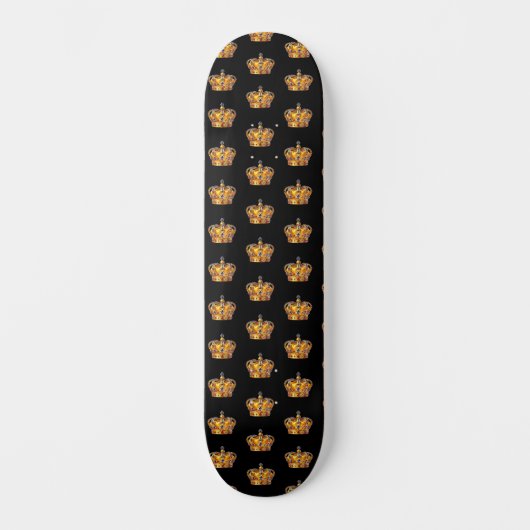 Royal golden crown persoonlijk skateboard (Voorkant)