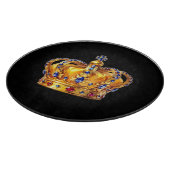 Royal golden crown snijplank (Hoek)