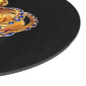 Royal golden crown snijplank (Hoek)