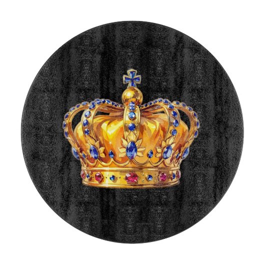 Royal golden crown snijplank (Voorkant)