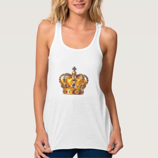 Royal golden crown tanktop (Voorkant)