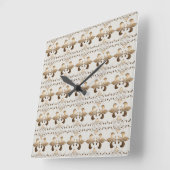 Royal golden fleur-de-lis patroon. vierkante klok (Hoek)