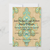 Royal Golden Paisley Kaart (Achterkant)