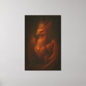 Royal Golden Phoenix – Elite Fine Art Collection Canvas Afdruk (Voorkant)