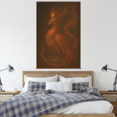 Royal Golden Phoenix – Elite Fine Art Collection Canvas Afdruk (Insitu (Slaapkamer))
