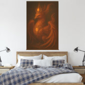 Royal Golden Phoenix – Elite Fine Art Collection Canvas Afdruk (Insitu (Slaapkamer))