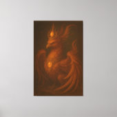 Royal Golden Phoenix – Elite Fine Art Collection Canvas Afdruk (Voorkant)