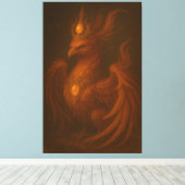 Royal Golden Phoenix – Elite Fine Art Collection Canvas Afdruk (Insitu (Houten vloer))