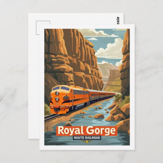 Royal Gorge  bekende reisplaats Briefkaart (Voorkant / Achterkant)