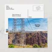 Royal Gorge Bridge Side Uitzicht Briefkaart (Voorkant / Achterkant)