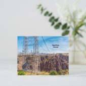 Royal Gorge Bridge Side Uitzicht Briefkaart (Staand voorkant)