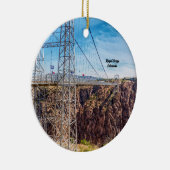 Royal Gorge Bridge Side Uitzicht Circle Ornament (Rechts)
