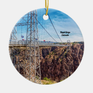 Royal Gorge Bridge Side Uitzicht Circle Ornament