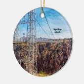 Royal Gorge Bridge Side Uitzicht Circle Ornament (Links)