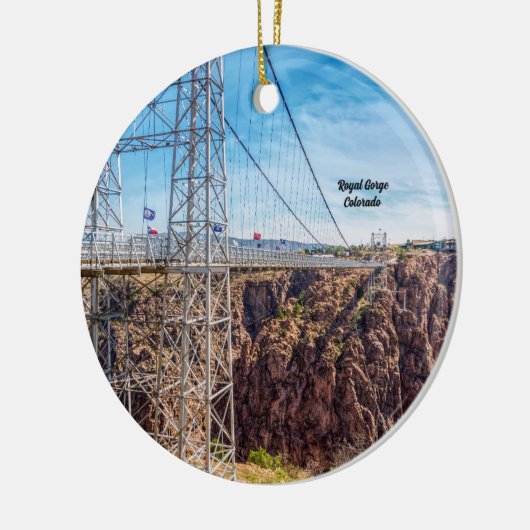 Royal Gorge Bridge Side Uitzicht Circle Ornament (Links)
